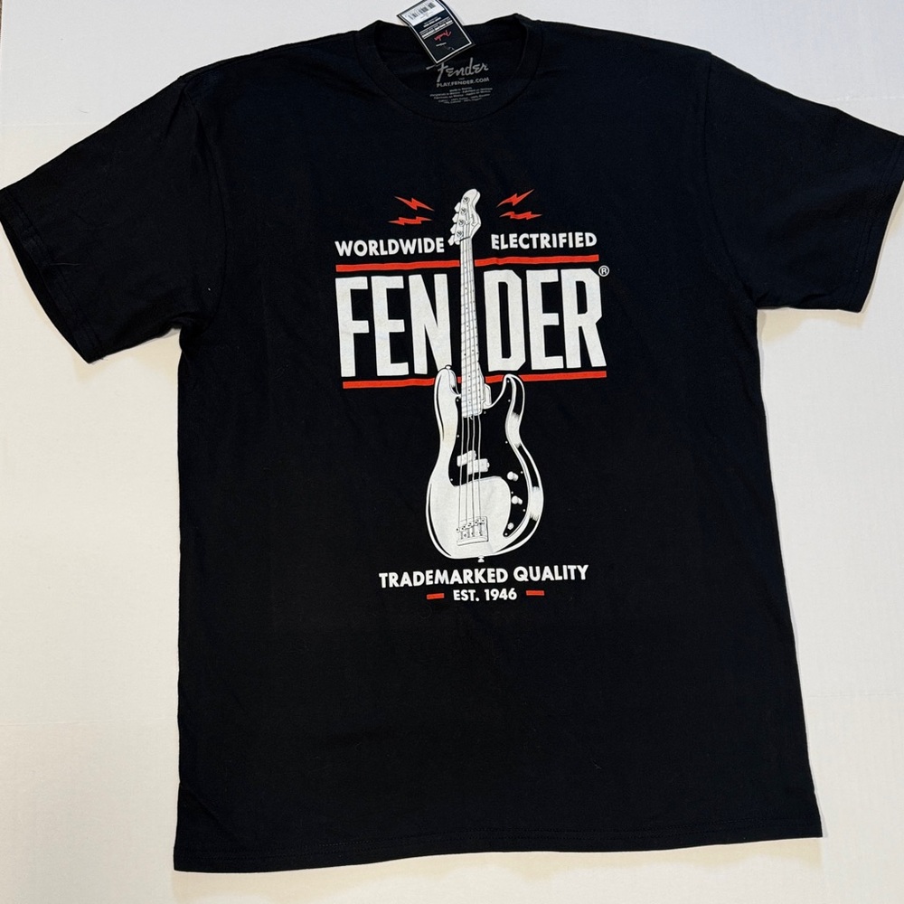 Fender Black and White Graphic Tee